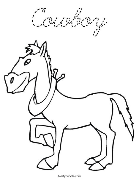 Wild Horse Coloring Page
