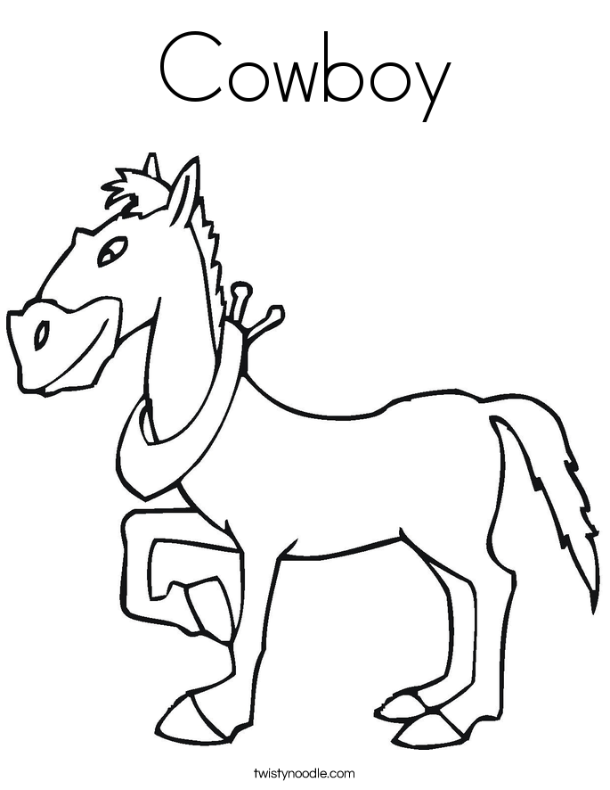 Cowboy Coloring Page