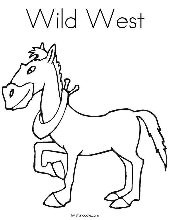 Wild West Coloring Page