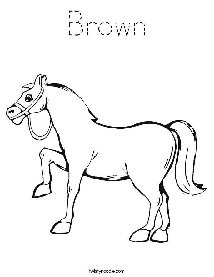 Brown Coloring Page
