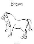 Brown Coloring Page