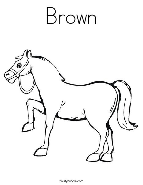 Black Horse Coloring Page