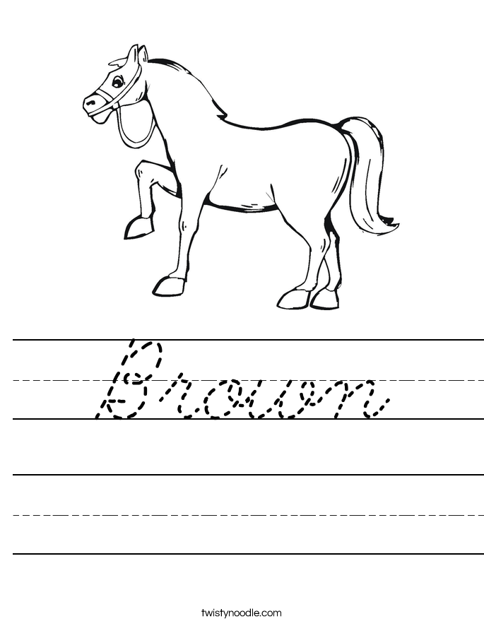 Brown Worksheet