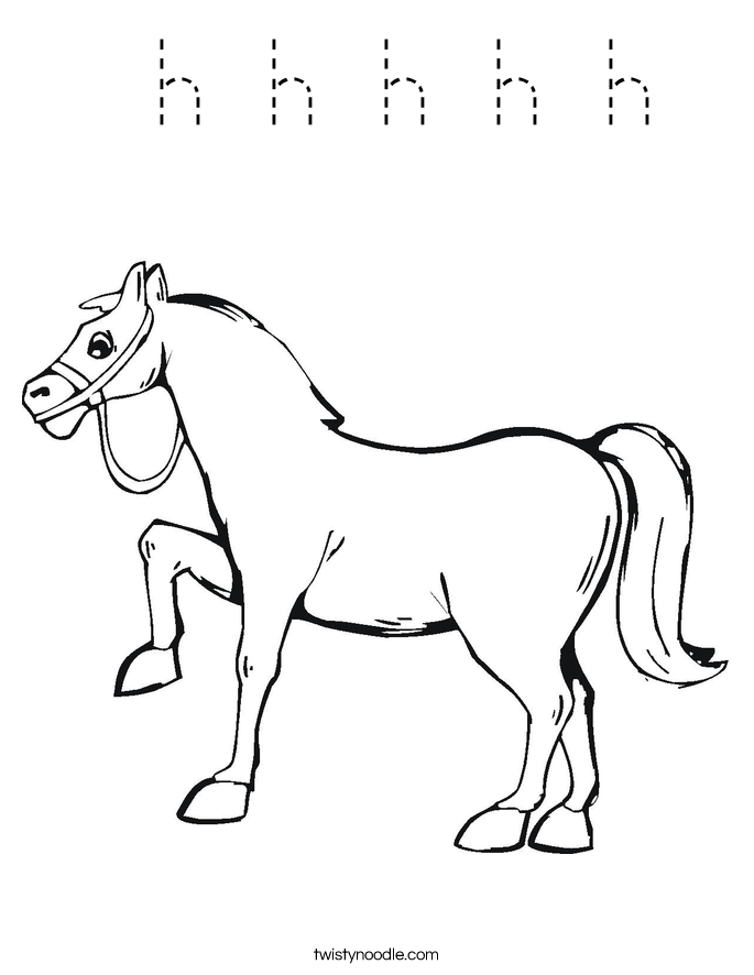  h h h h h Coloring Page