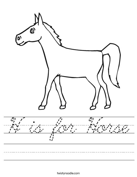 Pony Worksheet