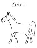 Zebra Coloring Page