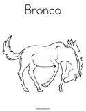 Bronco Coloring Page