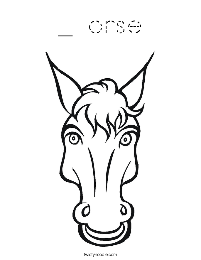 _ orse Coloring Page