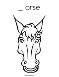 _ orseColoring Page
