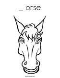 _ orse Coloring Page