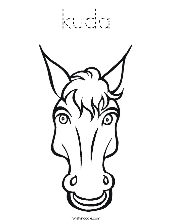 kuda Coloring Page