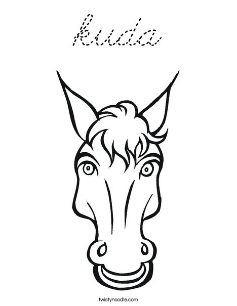 Horsing Around Coloring Page