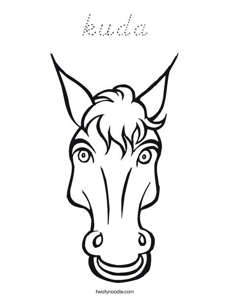 Horsing Around Coloring Page