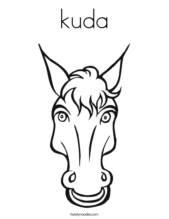 kuda Coloring Page