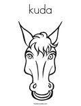 kuda Coloring Page