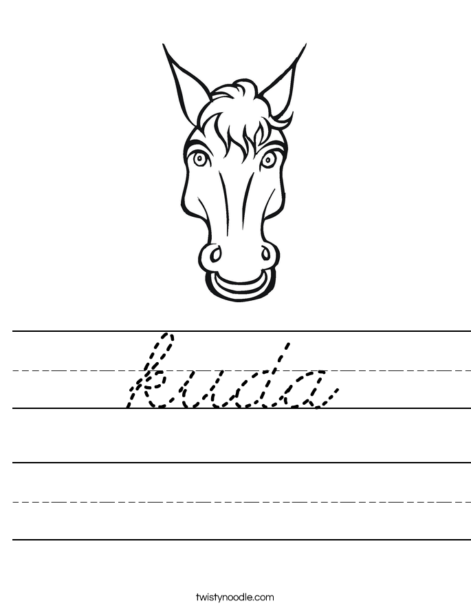 kuda Worksheet