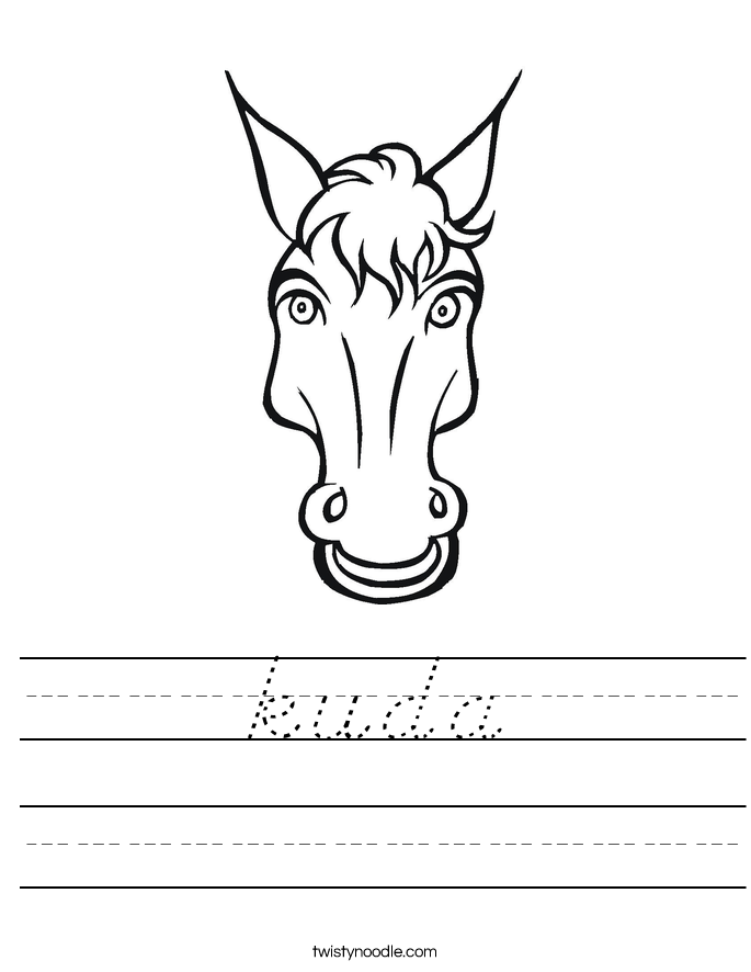 kuda Worksheet