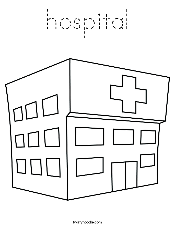 hospital Coloring Page