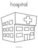 hospital Coloring Page