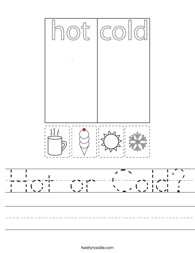 Hot or Cold? Worksheet