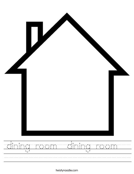 dining room dining room Worksheet - Twisty Noodle