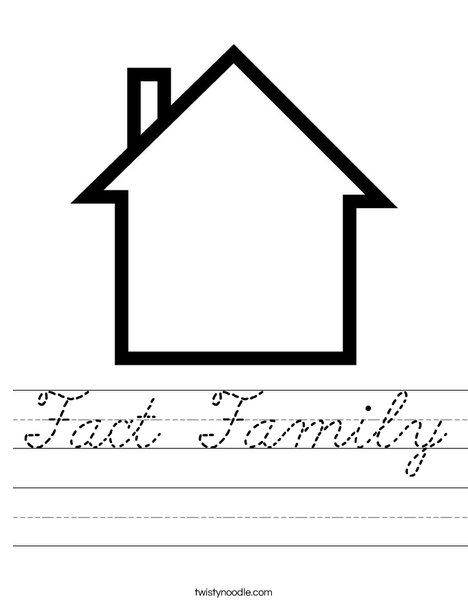 Blank House Worksheet