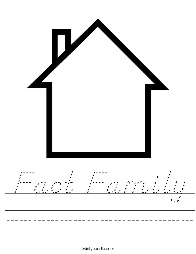 Fact Family Worksheet
