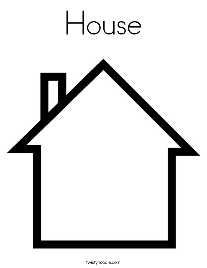 House Coloring Page