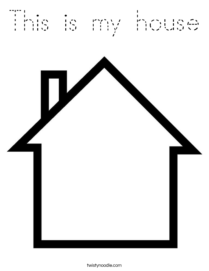 This is my house Coloring Page