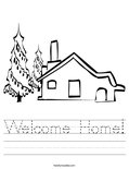 Welcome Home! Worksheet