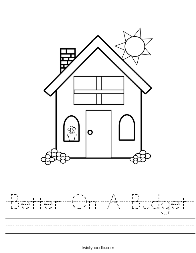 Better On A Budget Worksheet