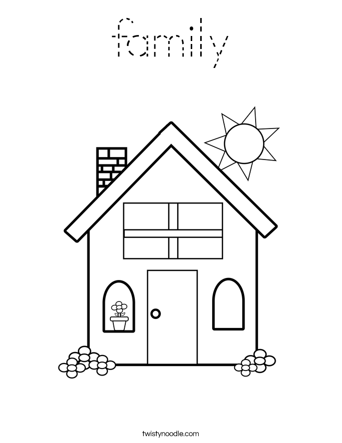 family Coloring Page