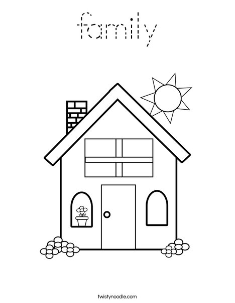 Home Coloring Page