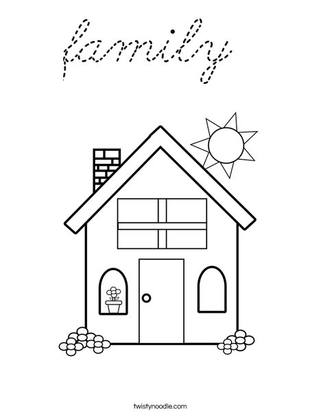Home Coloring Page