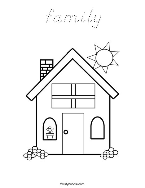 Home Coloring Page