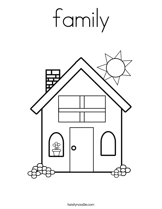 family Coloring Page