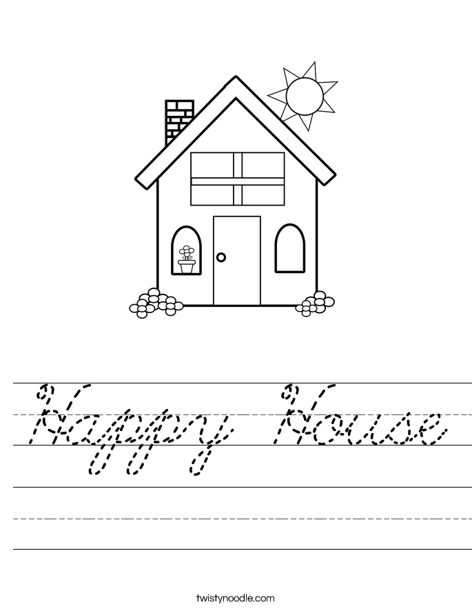 Happy House Worksheet