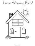  House Warming Party! Coloring Page