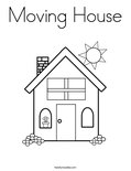 Moving House Coloring Page