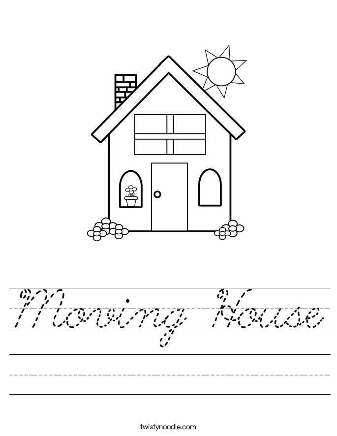 Moving House Worksheet