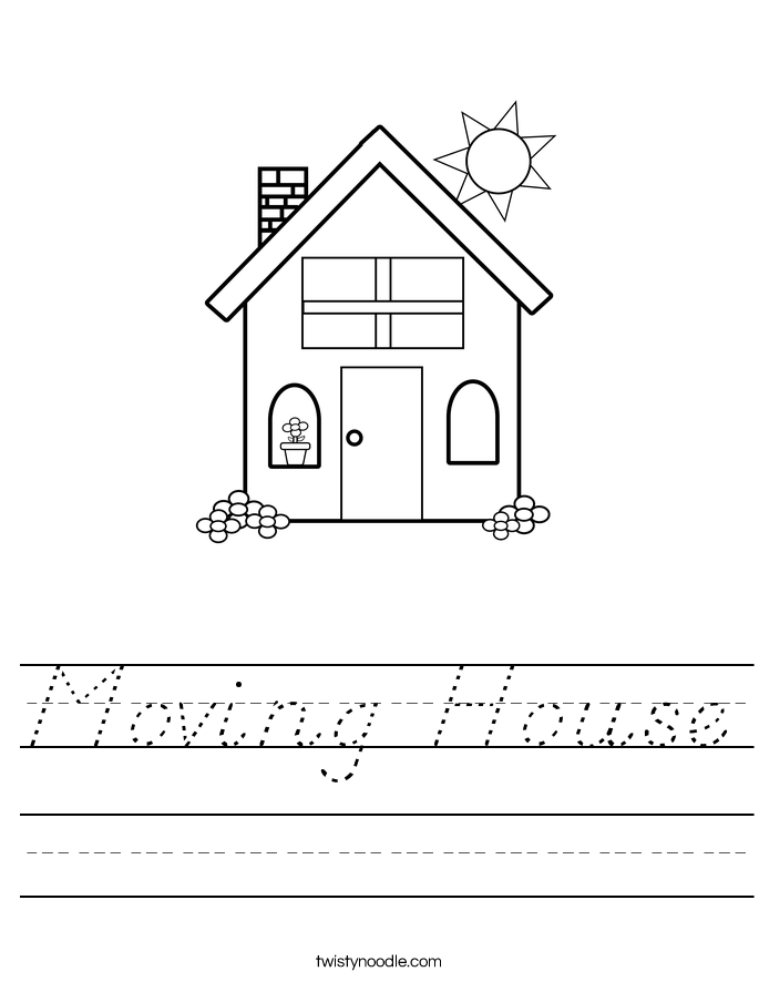 Moving House Worksheet