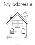 My address is Coloring Page