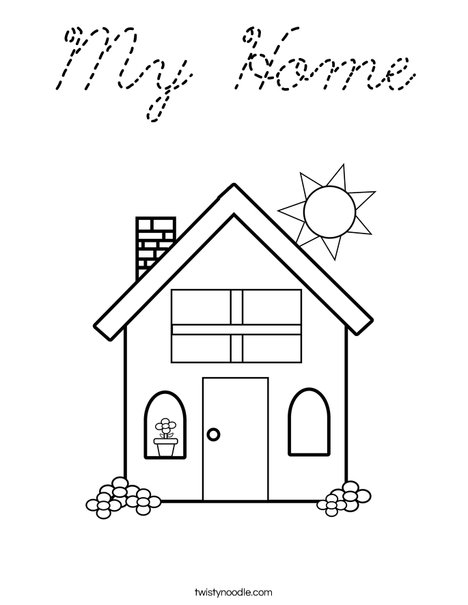 Home Coloring Page