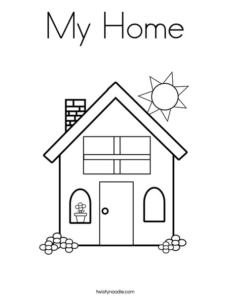 Home Coloring Page