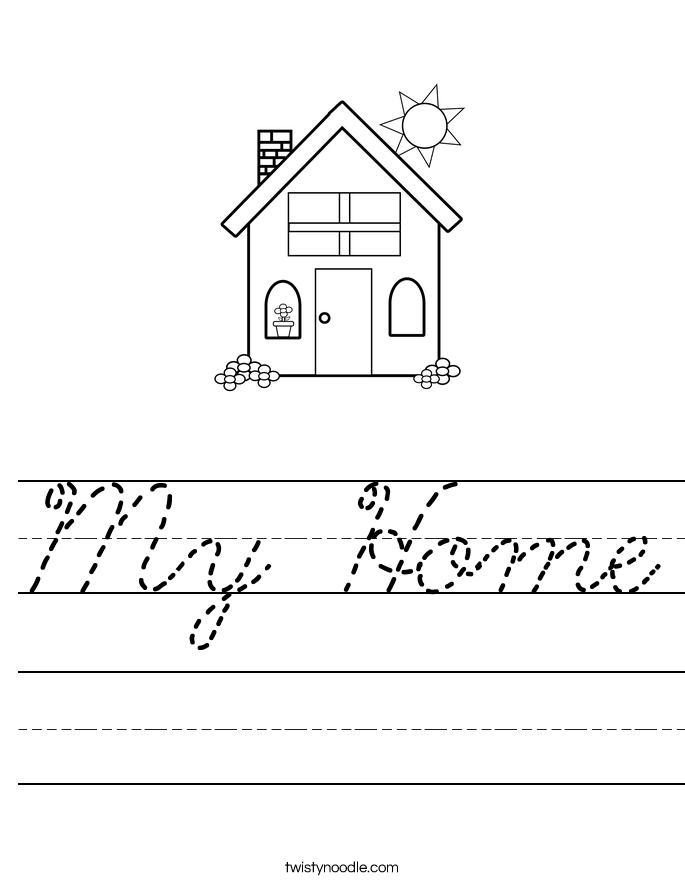 My Home Worksheet