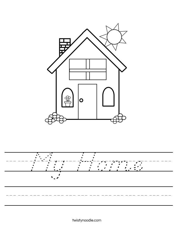 My Home Worksheet