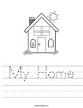 My Home Worksheet