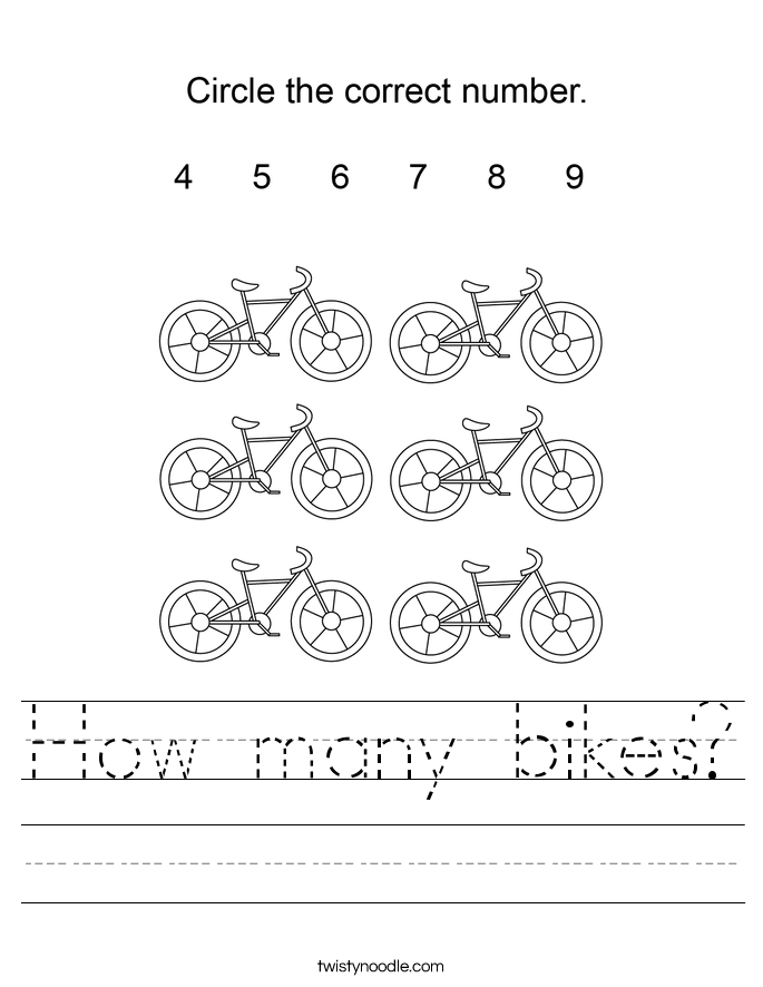 How many bikes? Worksheet