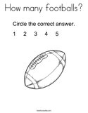 How many footballs Coloring Page