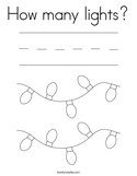 How many lights Coloring Page